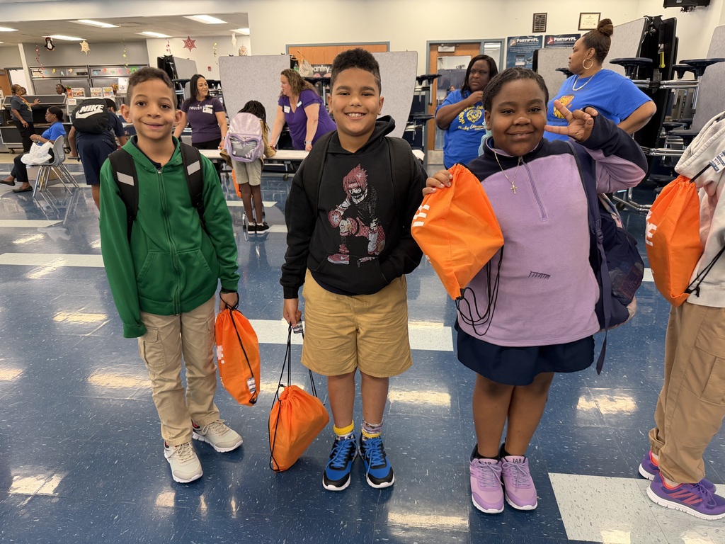 Shoe donation at Sheehy Elementary School