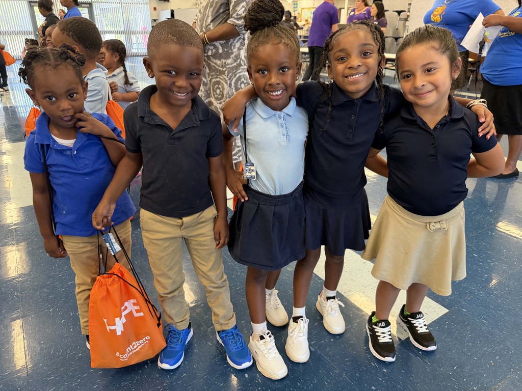 Shoe donation at Sheehy Elementary School