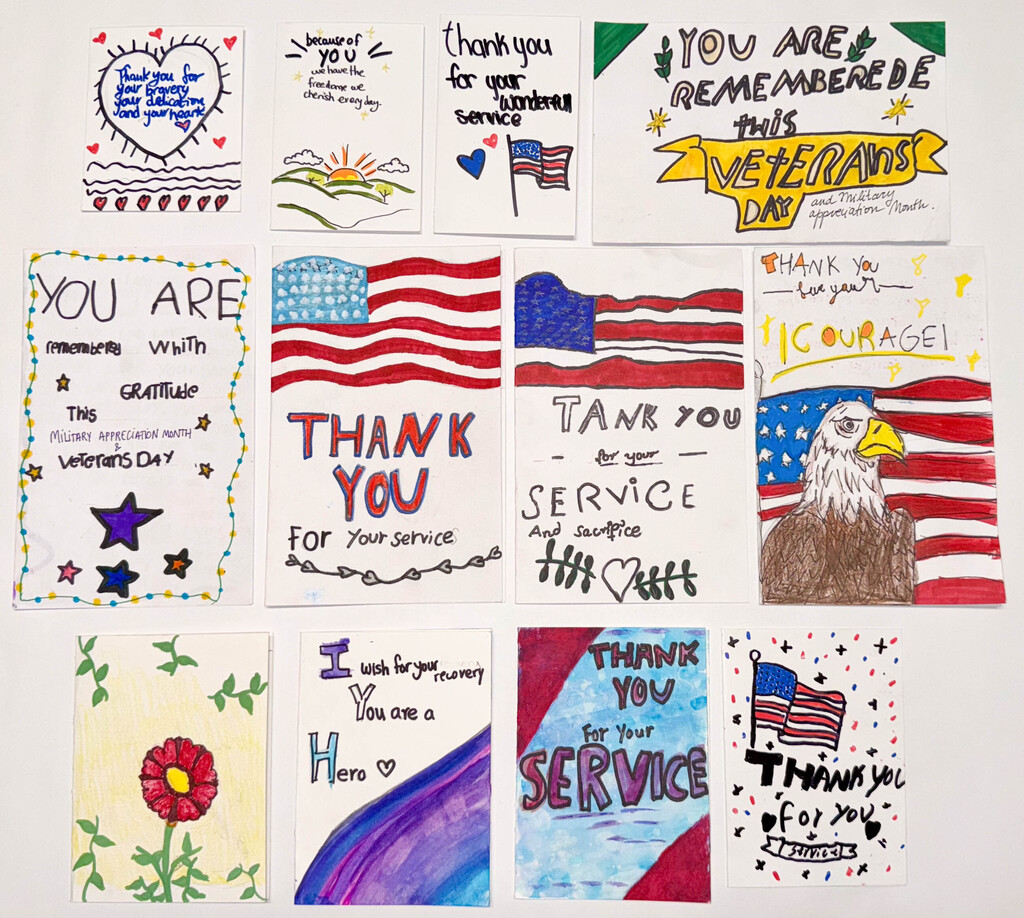 Military Appreciation Month cards