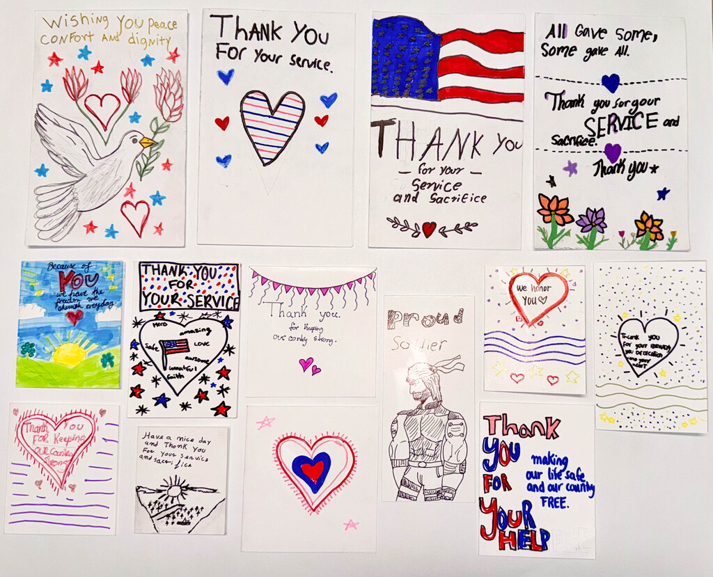 Military Appreciation Month cards