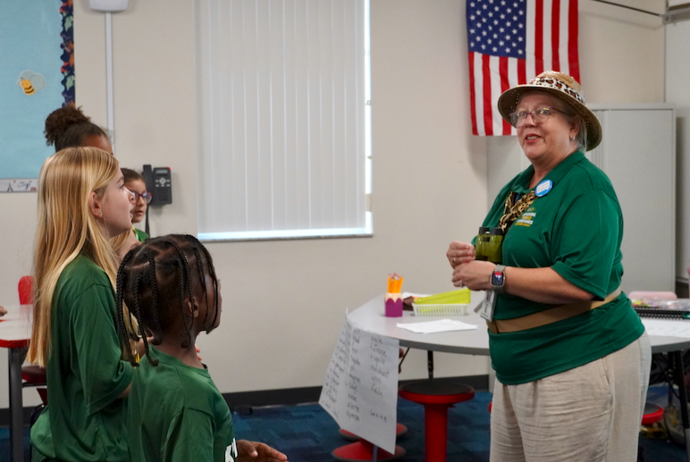 Students and Teacher at World Languages Summer Camp