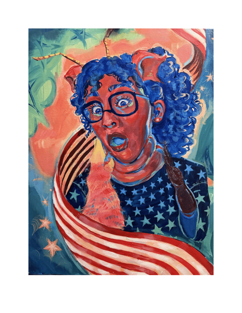 2nd Place - Olivia Fields, Production Consumerism Stars and Stripes, Riverview High School