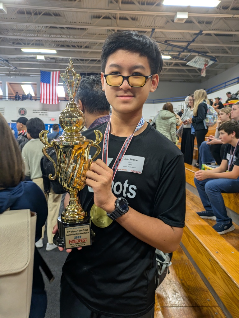 RODGERS MIDDLE MAGNET SCHOOL STUDENTS PLACE SECOND IN WORLD ROBOTICS CHAMPIONSHIP