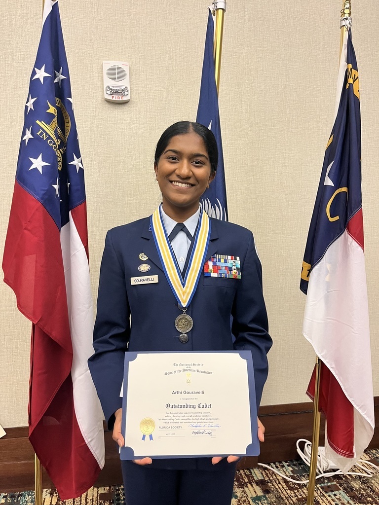 Middleton High School Cadet Major Arthi Gouravelli