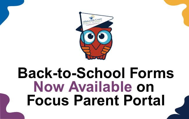Back-to-School Forms Now Available on Focus Parent Portal