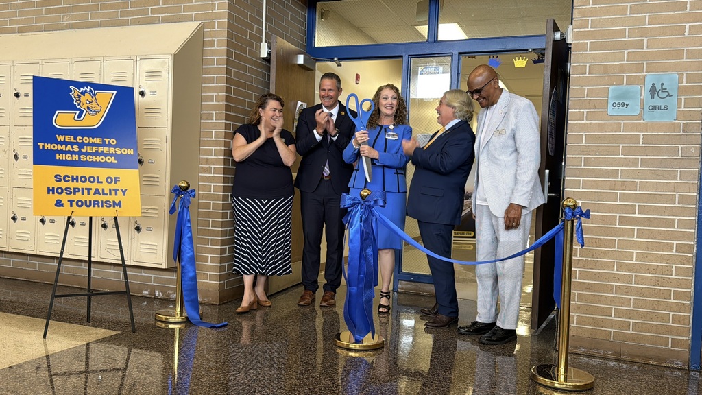 Jefferson High School's new Hospitality and Tourism ribbon-cutting
