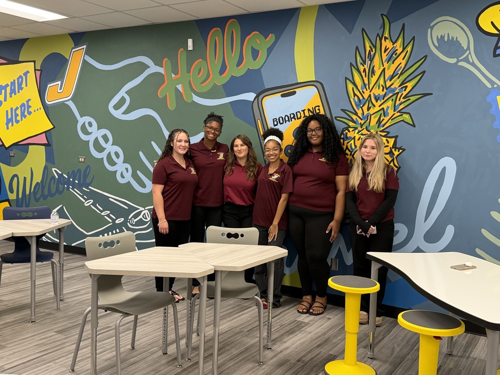 Jefferson High School's new Hospitality and Tourism classroom with students