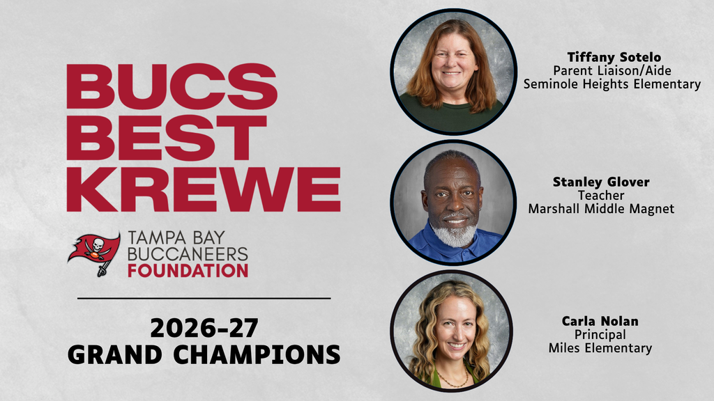 Buccaneers Best Krewe Grand Winners for 2025-2026 School Year