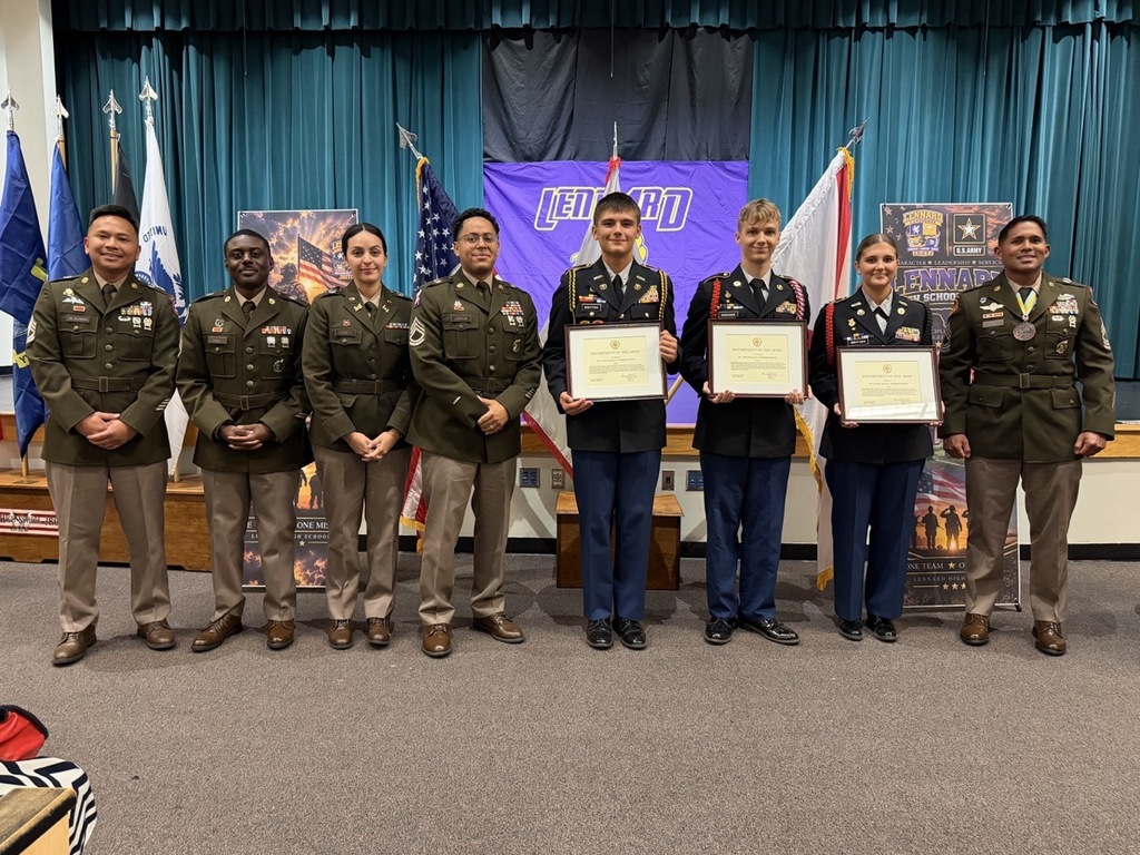 Lennard JROTC Students Recognized for Quick Lifesaving Actions