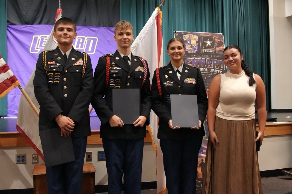 Lennard JROTC Students Recognized for Quick Lifesaving Actions