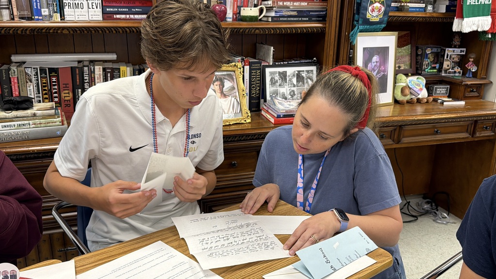 Alonso students opened and read letters written by former students right after the tragedies on 9-11 took place. 