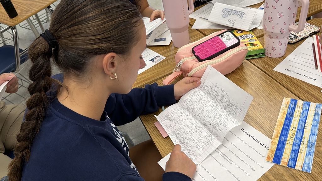 Alonso students opened and read letters written by former students right after the tragedies on 9-11 took place. 
