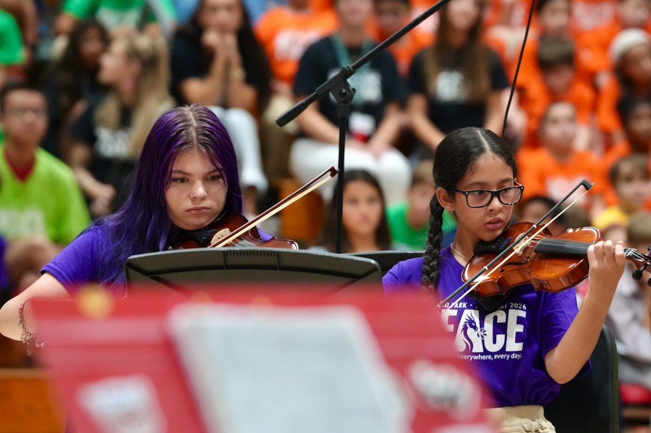 Students at International Day of Peace Celebration