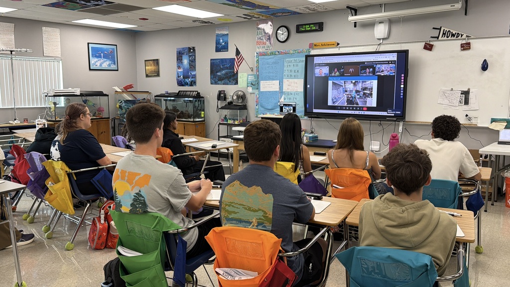 Wharton High School students speak with NOAA Ocean Exploration scientists via Zoom call