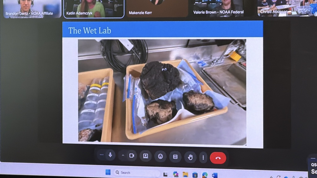 Wharton High School students speak with NOAA Ocean Exploration scientists via Zoom call