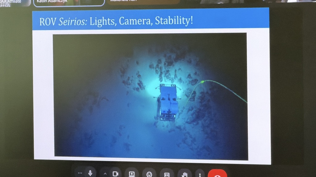 Wharton High School students speak with NOAA Ocean Exploration scientists via Zoom call