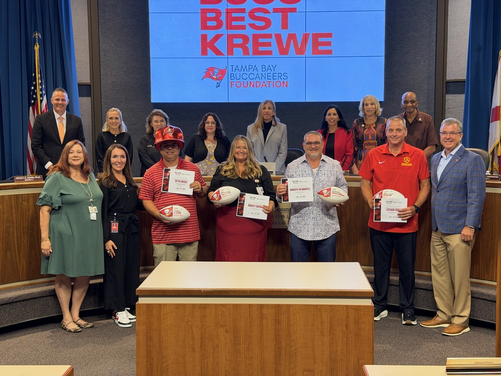 Buccaneers Best Krewe 2026-2027 School Year Recipients