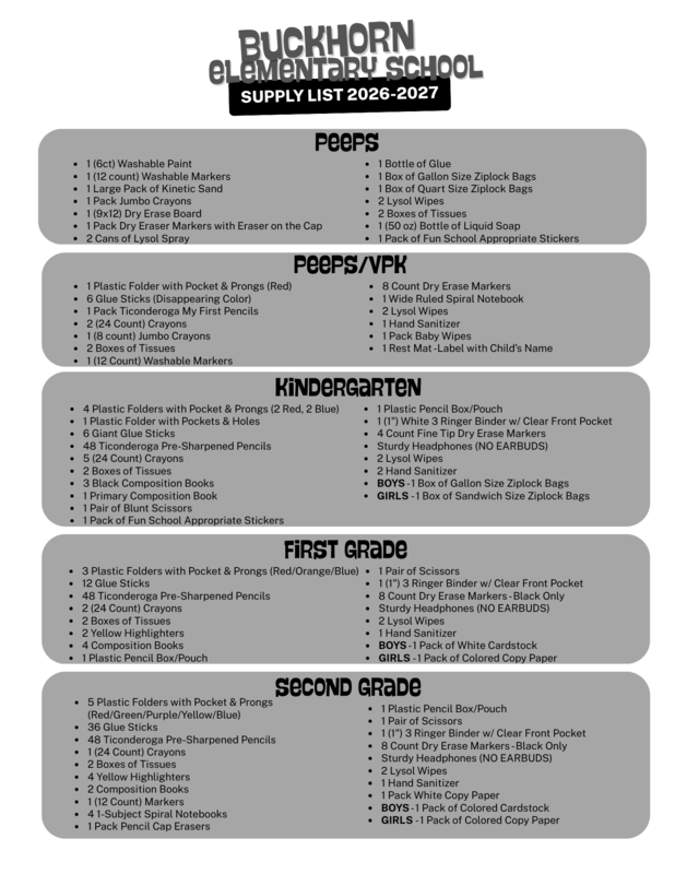 Supply List