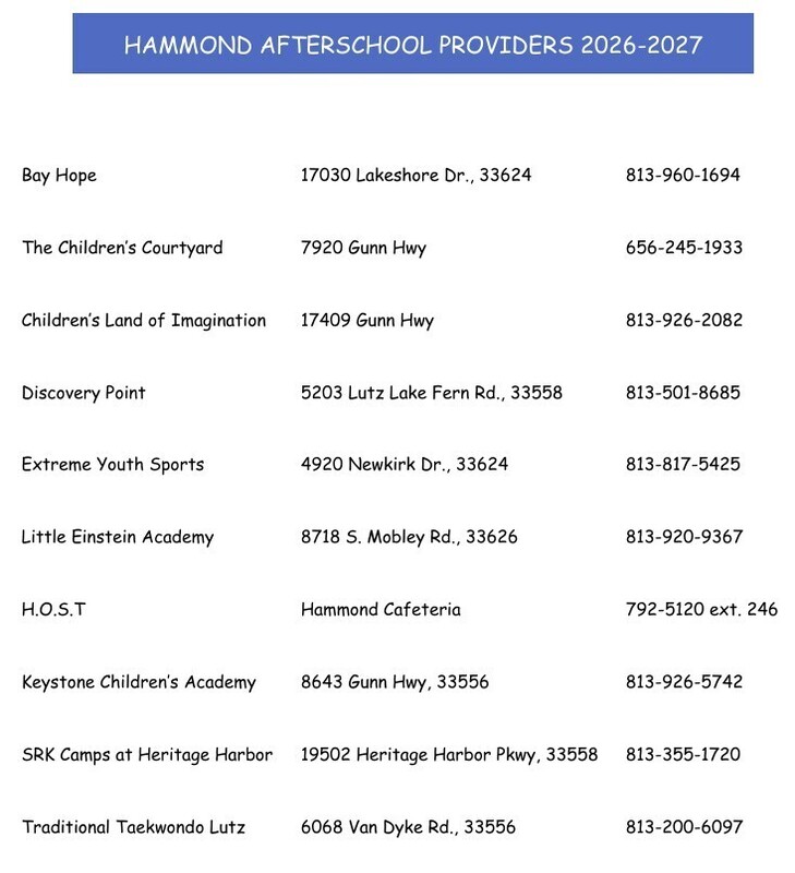 afterschool care providers