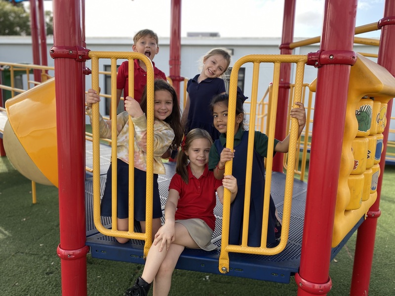 Kids on a playground