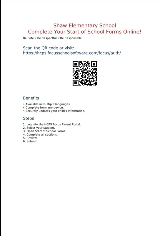 QR Shaw Start Forms English