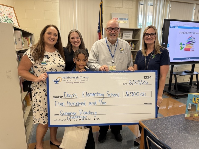 Davis Elementary student wins Read, White, and Blue Summer Reading Challenge