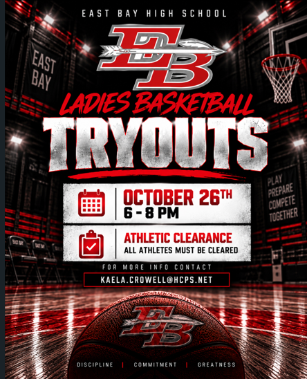 Ladies Basketball Tryouts Flyer