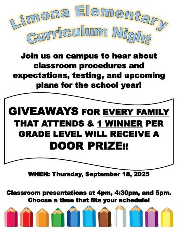 Curriculum Night Flyer