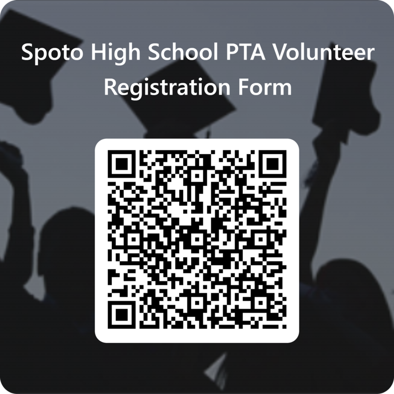 Spoto PTA Volunteer Registration Form QR Code
