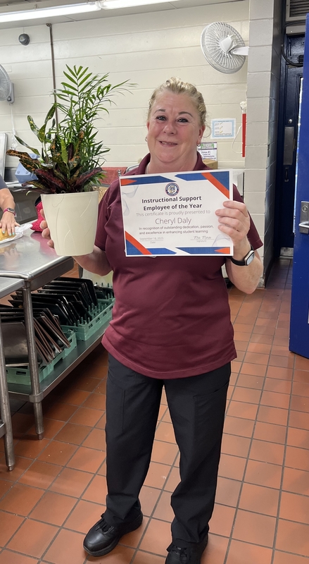 Support Employee of the Year Ms. Daly