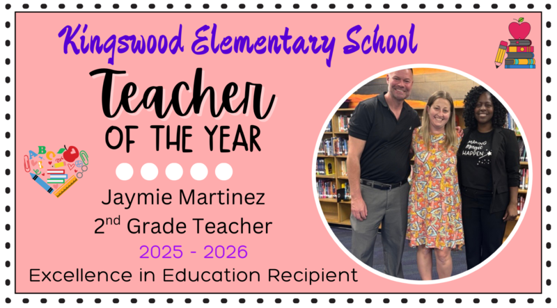Teacher of the Year recipient - Jaymie Martinez