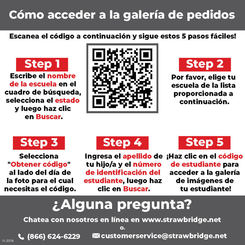 como acceder a la galería de pedidos con QR code.