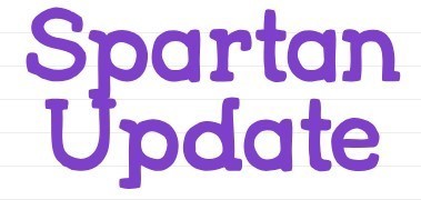 "Spartan Update" logo (and a link to Spartan Update page)