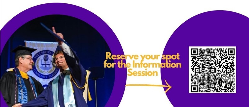 QR code to reserve a spot for Information Session