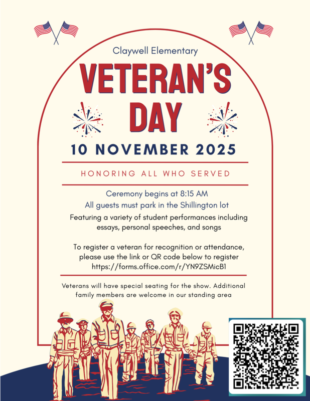 Information to register a veteran to attend