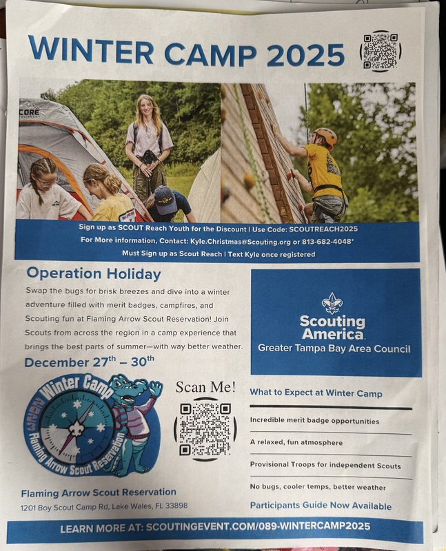 Winter Camp Flyer