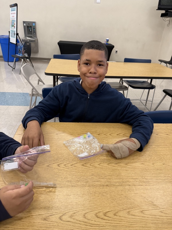 Scouts Visit - Making Sensory Bags 