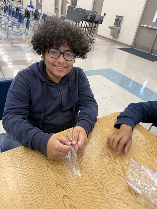 Scouts Visit - Making Sensory Bags 