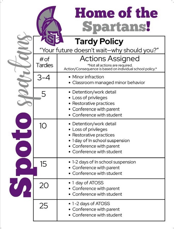 Tardy Policy flyer