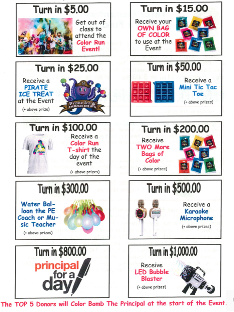 Color Run Prizes