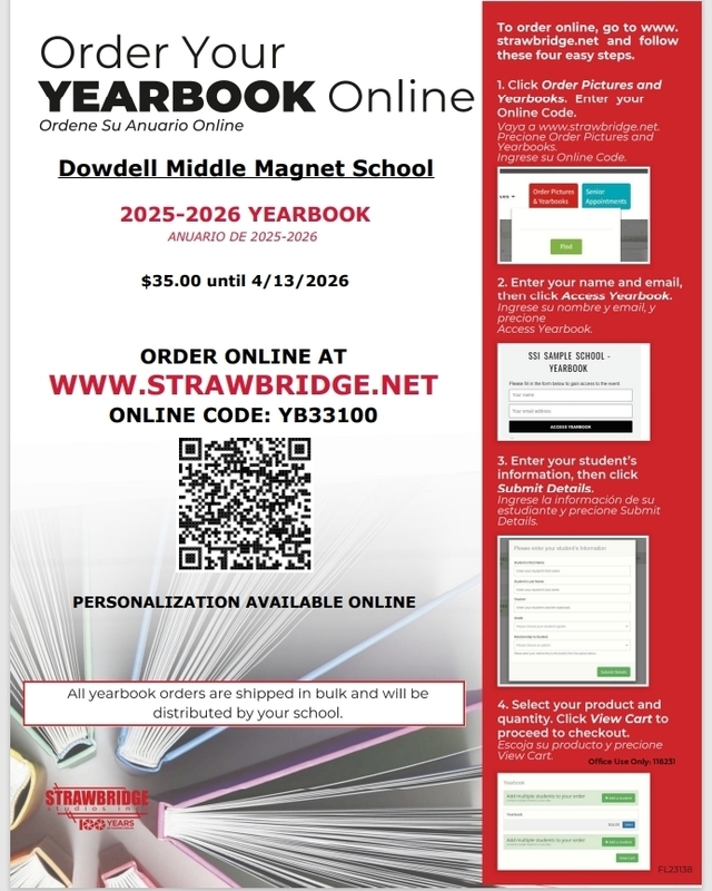 Yearbook flyer