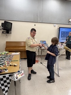 Pinewood Derby with Scouts