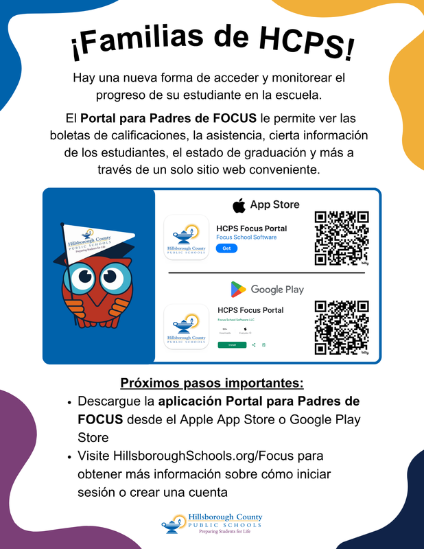 Families can download the focus app to view reportcards