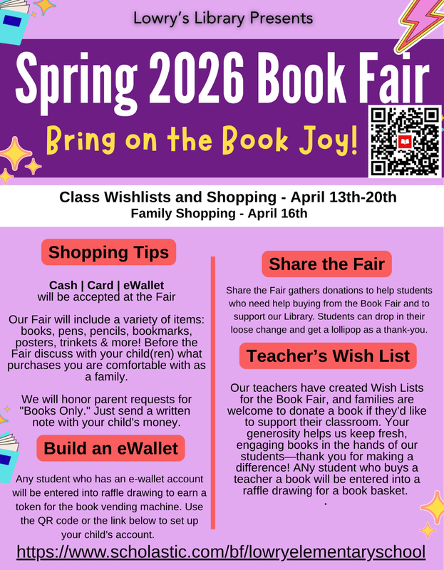 Spring Book Fair Info