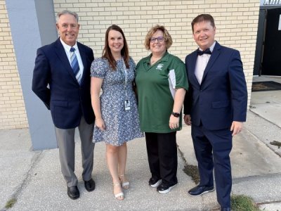 Award Nominees with Sickles Principal Luloff