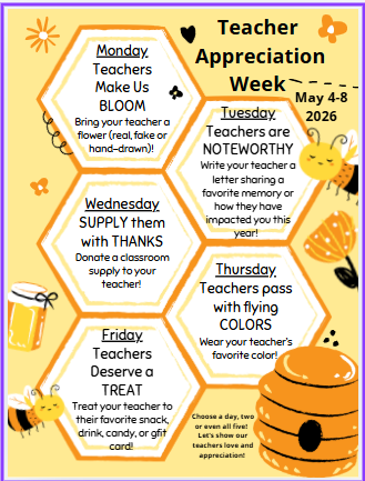 Details for teacher appreciation week