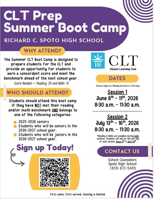 CLT Prep Summer Boot Camp flyer