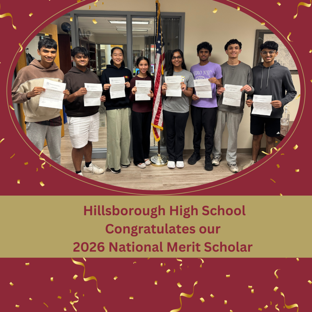 Congratulations to our Semifinalists in the 2026 National Merit Scholarship Competition.  They are Nirav Banerjee, Mannan Bhardwaj, Ishaan Goyal, Cynthia Lei, Diya Nadhamuni, Tarun Nadhamuni, Ketharaman Palaniappan and Sonakshi Singhal. Amazing job! Go Raiders!