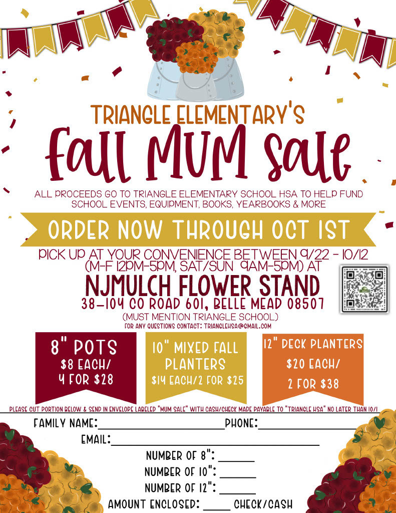 Fall Mum Sale Flyer