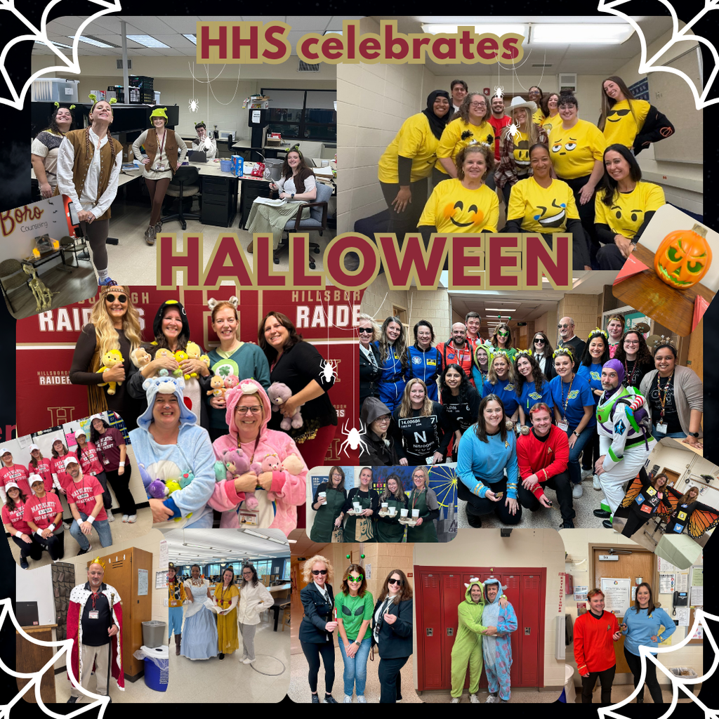 Staff at HHS get into the Halloween spirit decorating offices and dressing up!